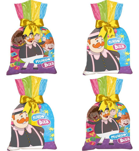 24 Unidades - Sacolinhas Surpresas Festa Mundo Bita 0