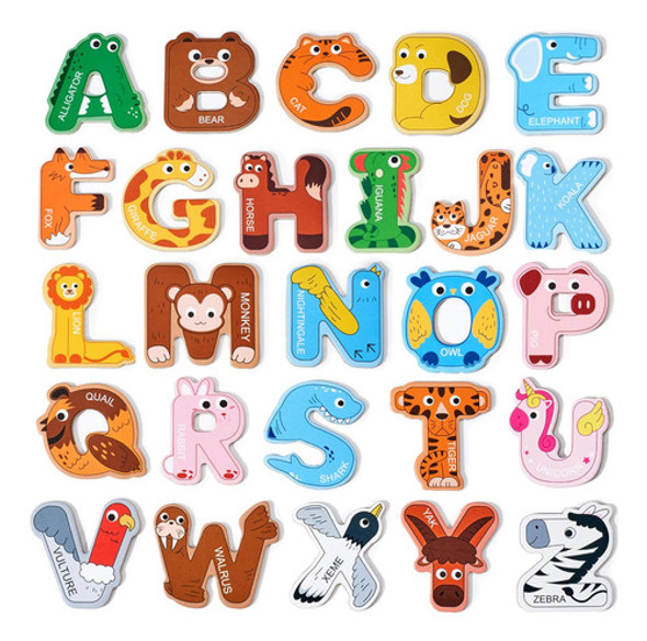 Letras Magnéticas Abc Para Niños De 2 A , Juguetes 0