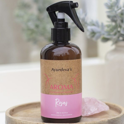 Aromatizador Ambientes Ayurdeva's C/ Aceite Esencial De Rosa 1