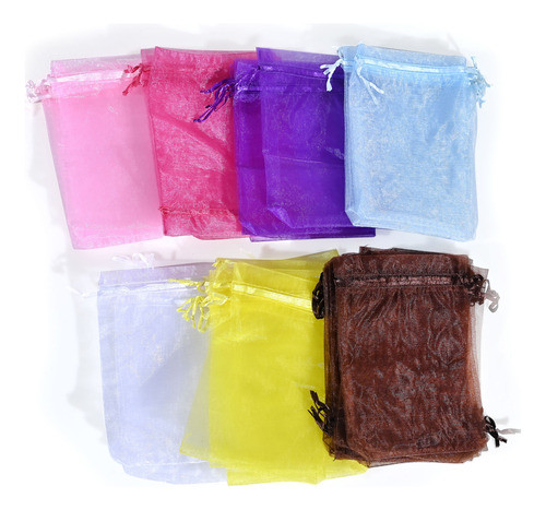 Bolsa De Organza Marron13x18 Pack X10 - Goldin Papelería 0
