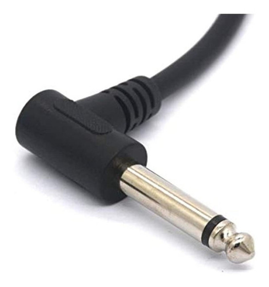 Glhong Cable De Ángulo Recto 6.35 Macho A Hembra, 1/4 Estére 1