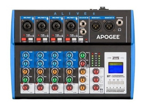 Consola Mixer Apogee Alive 6 Usb Bluetooth 6 Canales 0