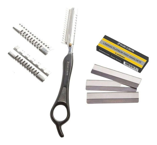 Navalhete Prof Desfiar Com 3 Pentes E 5 Lâminas Marco Boni 0
