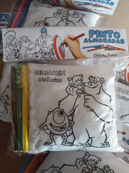 Almohadones Para Pintar Con 3 Fibras, Lavable, 20x20 23u 1