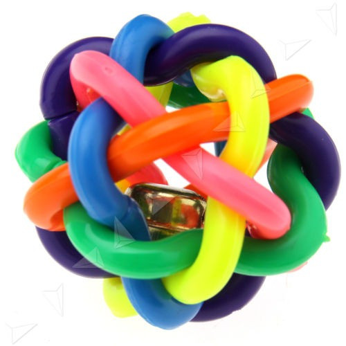 Goma Del Animal Doméstico Perro Colores Redondo Bola Entrena 0