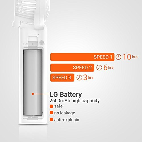 Funme Mini Ventilador De Mano Portátil Plegable Usb Recargab 1