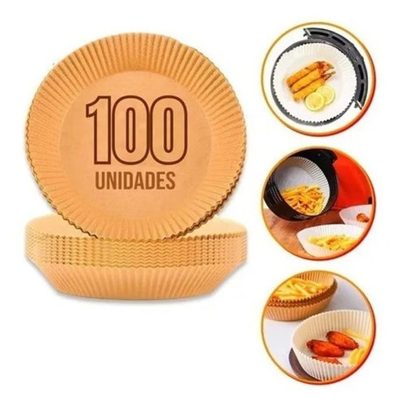 Forro De Papel Air Fryer Antiaderente Descartável C/ 100 Pcs 0 Forro De Papel Air Fryer Antiaderente Descartável C/ 100 Pcs 0