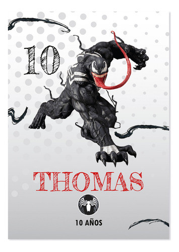 Kit Imprimible Superheroe Venom Candy Bar Tukit 0