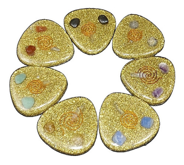 Set Orgonita Para Alinear 7 Chakras  Kit Reiki Cristales 1 Set Orgonita Para Alinear 7 Chakras  Kit Reiki Cristales 1