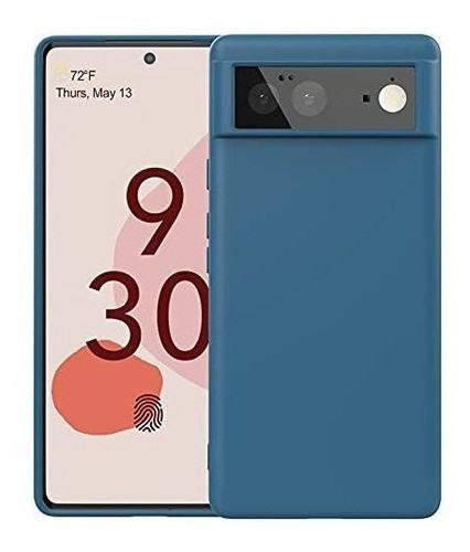 Funda De Silicona Para Google Pixel 6 Azul 0