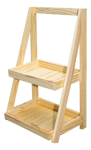 Estanteria Organizador Frutero De Pino Con 2 Cajones 0