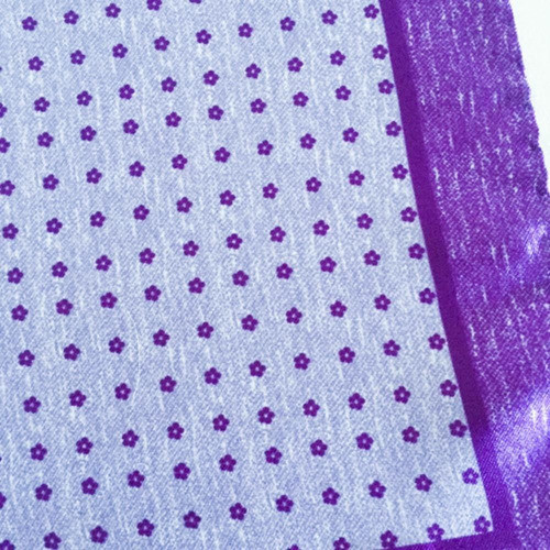Pañuelos De Bolsillo Seda Lila Flores Violeta 1