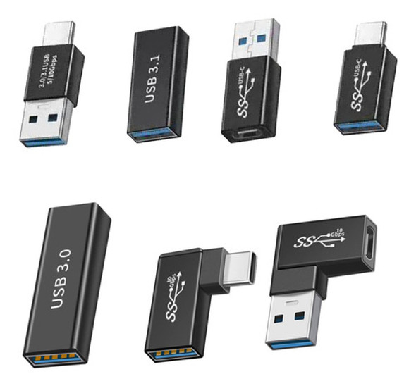 Apexsun Kit De 7 Tipos De Adaptadores Usb 3.0, Usb Hembra A 0