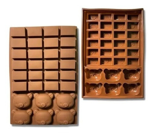 Molde De Silicona Jabon Reposteria Resina Chocolate 0