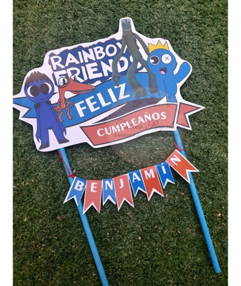 Adorno De Torta De Rainbow Friends Personalizado 1