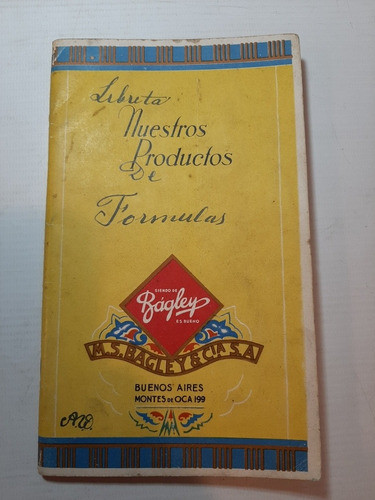 Bagley Antiguo Catálogo Producto C/descripción Ro 1094 0