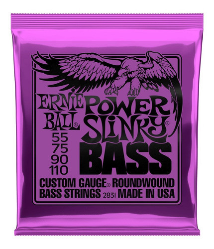 Encordado Cuerdas Bajo Ernie Ball P02831 Power Slinky 55 110 0