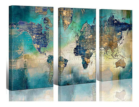 Gran Mapa Del Mundo Impresiones En Lienzo Arte De Pared Para 0 Gran Mapa Del Mundo Impresiones En Lienzo Arte De Pared Para 0