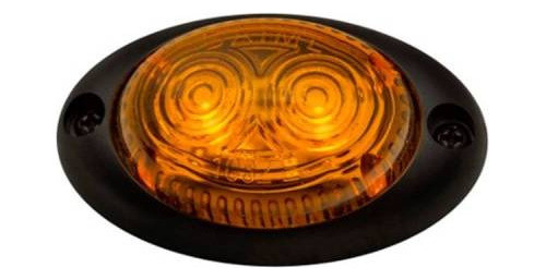 Optica Faro De Posicion 12/24v Ovalado 2led Ambar Baiml 0