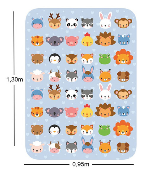 Tapete Infantil Dobrável Animais - Tapetes Júnior 1