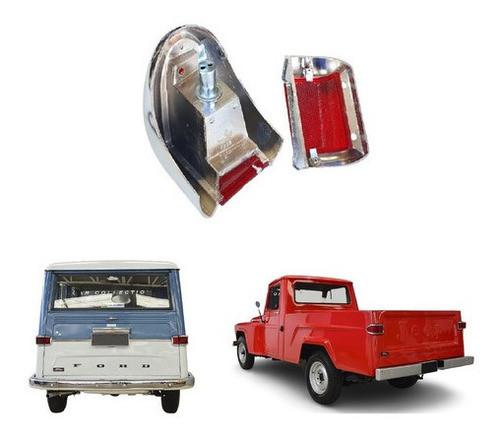 Kit Lanternas Traseiras Rural Rural 72 73 74 75 76 77 1