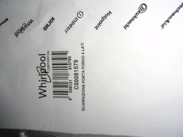 Burlete Ariston Puerta Horno 4 Lados Fb21 Original 0