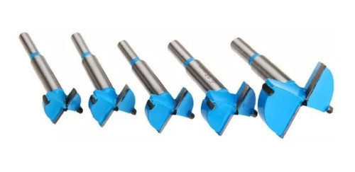 Set 5 Mechas Forstner Fresa 15 20 26 35 50mm Madera Prof 0