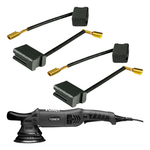 2 Escova Carvão Vonixx Politriz Roto-orbital Máquina 220v 0