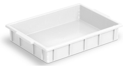 Kit C/10 Caixa Bandeja Plastica Empilhavel 7l Branca. 0
