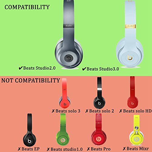 Almofadas De Ouvido Para Beats Studio 2 E 3 Da Dr.dre (preta 1