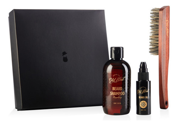 Kit Aceite, Shampoo Y Cepillo Para Barba 0