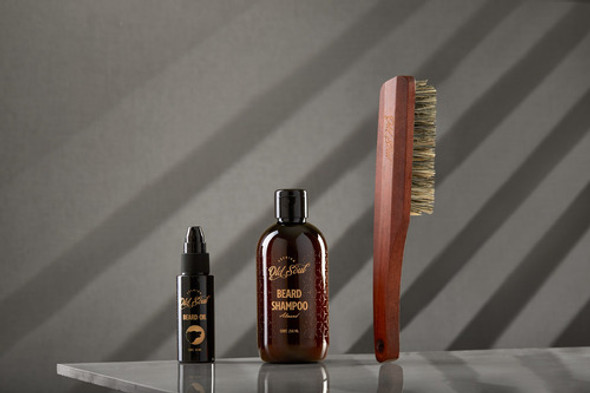 Kit Aceite, Shampoo Y Cepillo Para Barba 1