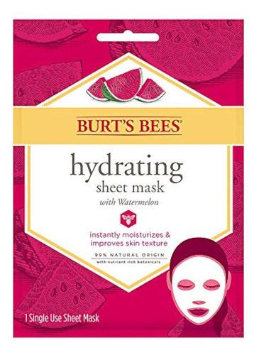 Máscara De Hoja Hidratante Burts Bees Burts Bees Con Sandía 0