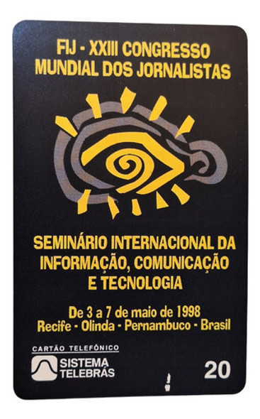 Ct289= Cartao Telebras Jornalismo Novo= Desc,5,00 Ver Abaixo 0