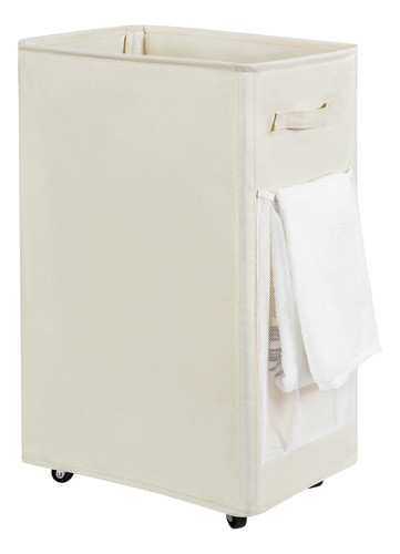 Chrislley Cesta De Lavanderia Grande Con Ruedas De 90 Litros 0