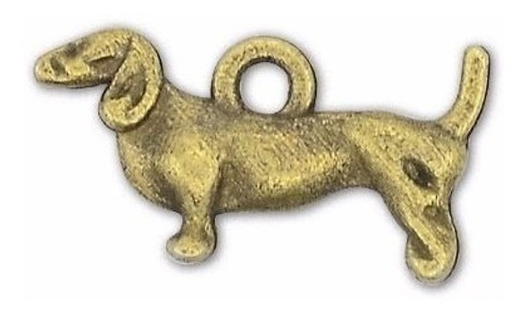 Dije Perro Salchicha Bronce Tibeteano 1