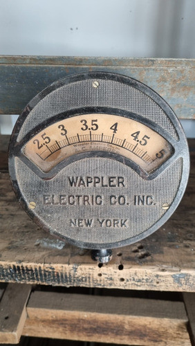 Amperimetro Antiguo Marca Wappler Electric Co New York. 0