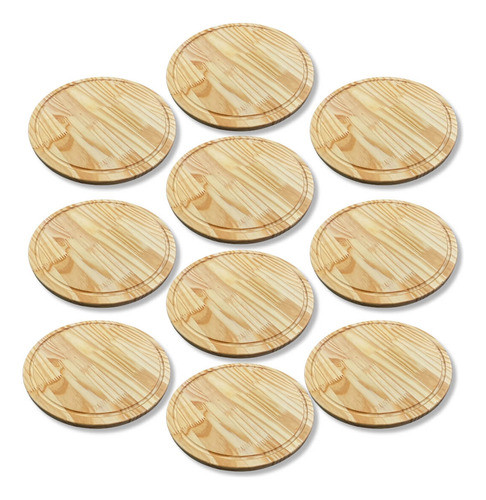 10 Tábuas Petisco 25cm Frios Hambúrguer Mesa Posta Aperitivo 0