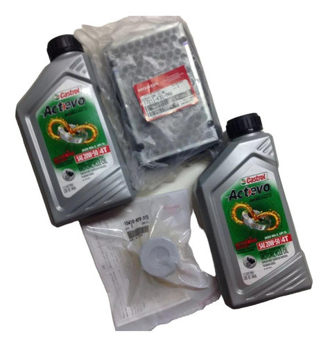 Kit Service Honda Cb 250 Twister Castrol Semi+ Filtros Avant 0