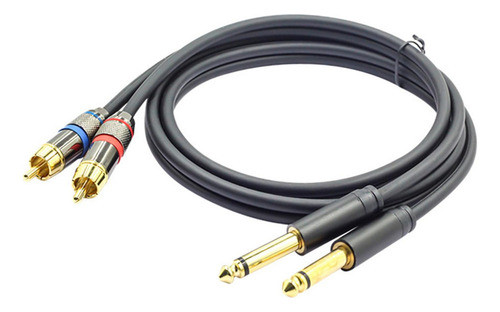 . Duplo 6,5 Mm Para Rca Duplo Pvc Externo 4,9 Pés Para 0