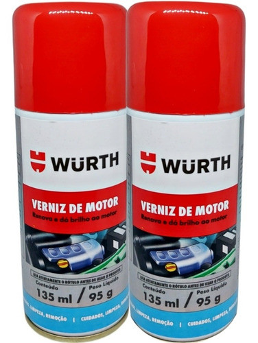 2un Verniz De Motor 135 Ml 95 Gramas - Wurth 0
