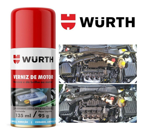 2un Verniz De Motor 135 Ml 95 Gramas - Wurth 1