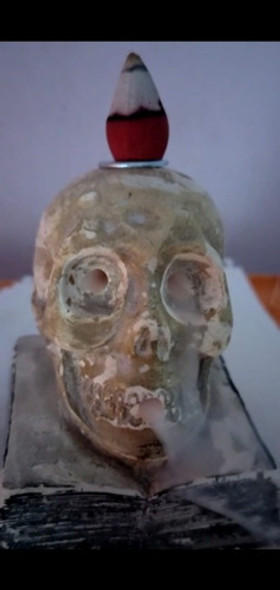 Cascada De Humo En Forma De Craneo 0