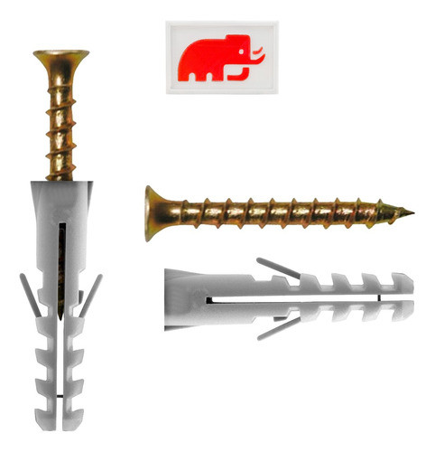 Kit 30 De Tarugo N°6 Con Tornillo 6x2 Plano Madera Zocalo 0
