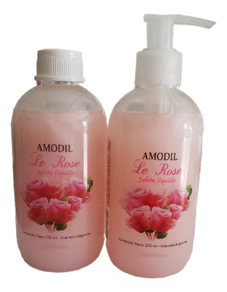 Set Jabón Líquido + Repuesto Le Rose  Amodil 230ml 0 Set Jabón Líquido + Repuesto Le Rose  Amodil 230ml 0