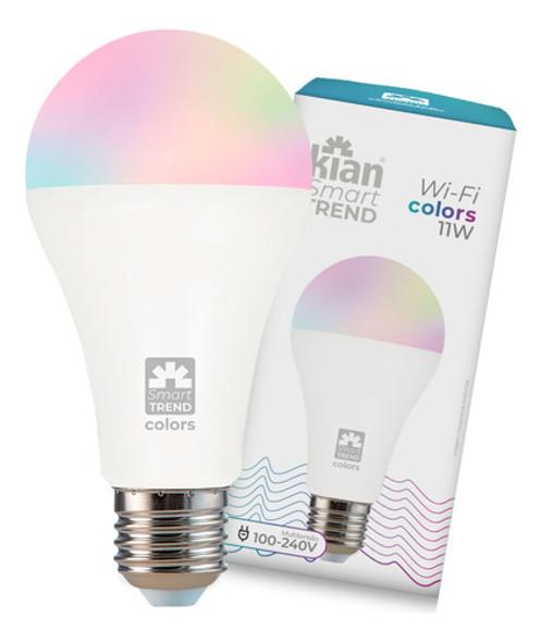 Lampada Smart Inteligente Led Rgb Wi-fi E27 Bulbo Bivolt 0