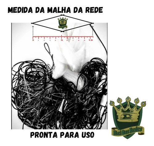 Rede De Pesca Malha 10 (50 Mm) Fio 0,40 3,20 Alt 50 Mts 1
