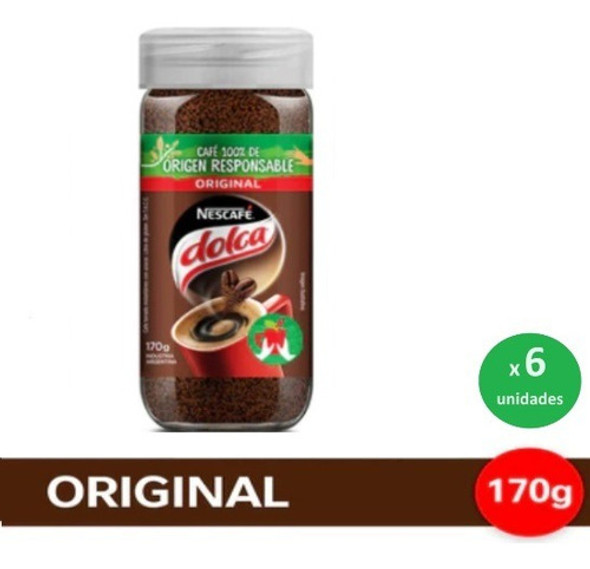 Pack Café Dolca Clásico Frasco 170g X 6 Unidades - Dh Tienda 0 Pack Café Dolca Clásico Frasco 170g X 6 Unidades - Dh Tienda 0