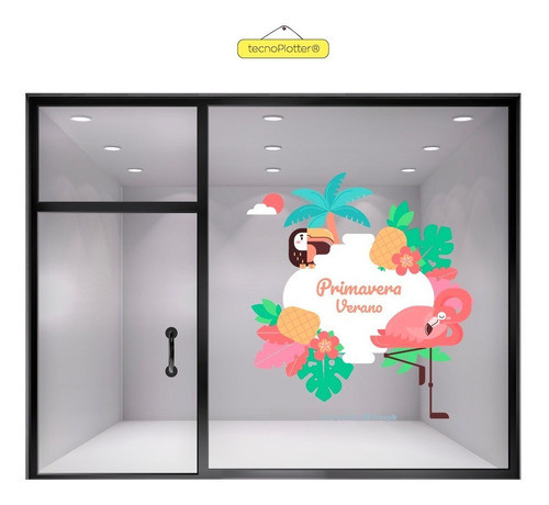 Vinilo Vidriera Nueva Temporada Verano Summer 1
