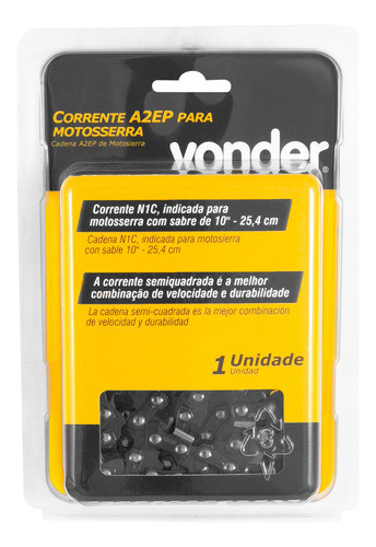 Corrente Para Motosserra Com Sabre 10 Polegadas Vonder 1